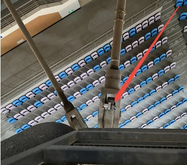 米朗科技MPSFS2防水型拉绳线式位移传感器应用体育馆物位监测
