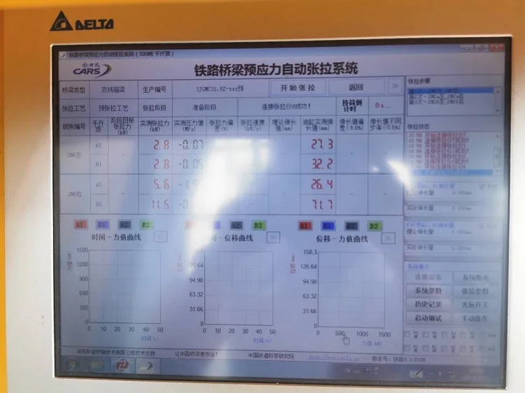 绞接式位移传感器在预应力千斤顶中的应用