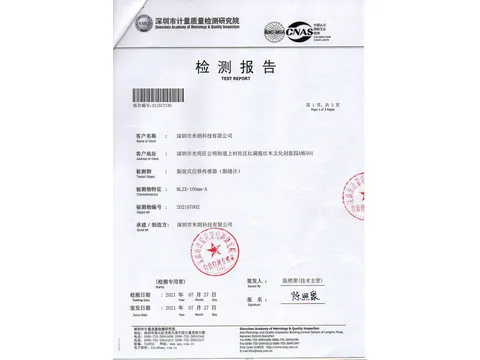 振弦式位移传感器检测报告